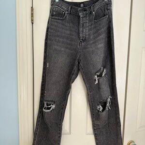 BDG Urban Outfitters slim straight black washed jeans - size 31